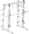 Smith Machine - XFW-6800 Olympic - Silver - Product Image