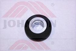 Roller, Electric Conduction Rubber+AL Whe - Product Image