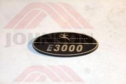 DECAL MODEL E3000 WHITE - Product Image