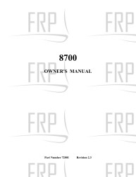 8700 User's Manual - 