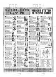Chart, Exercise  Fitness and Exercise Equipment Repair Parts