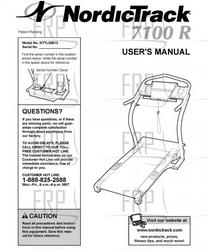 Owners Manual, NTTL25513 183102 - Product Image