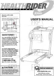 Owners Manual, HRTL12995 - Product Image