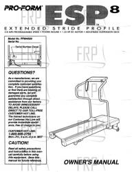 Owners Manual, PF904520 - Product Image