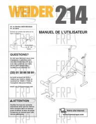 Owners Manual, WEEVBE35220,FRNCH - Image