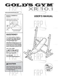 Gold's gym xr 10.1 parts sale