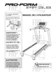 USER'S MANUAL, FRENCH - Image