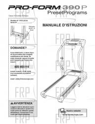 USER'S MANUAL, ITALIAN - Image