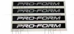 Decal, Console, Proform - Product Image