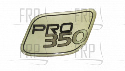 DECAL, MODEL PRO350 - Product Image